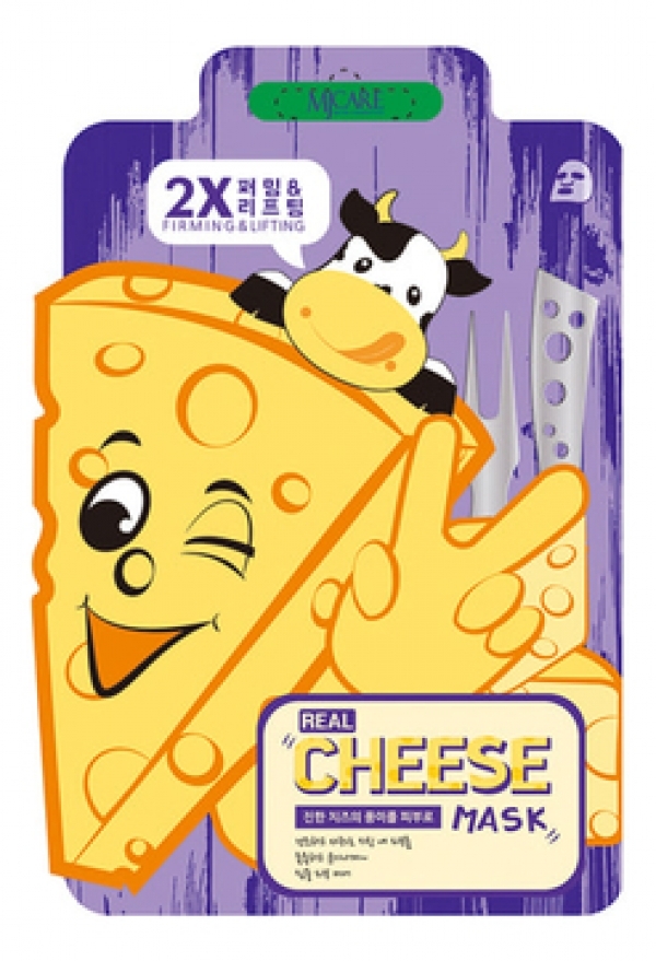Mijin Маска тканевая Увлажняющая Mj care Real Cheese Firming & Lifting Mask 25г