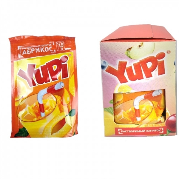 Yupi / Растворимый напиток со вкусом абрикоса 1шт 15гр