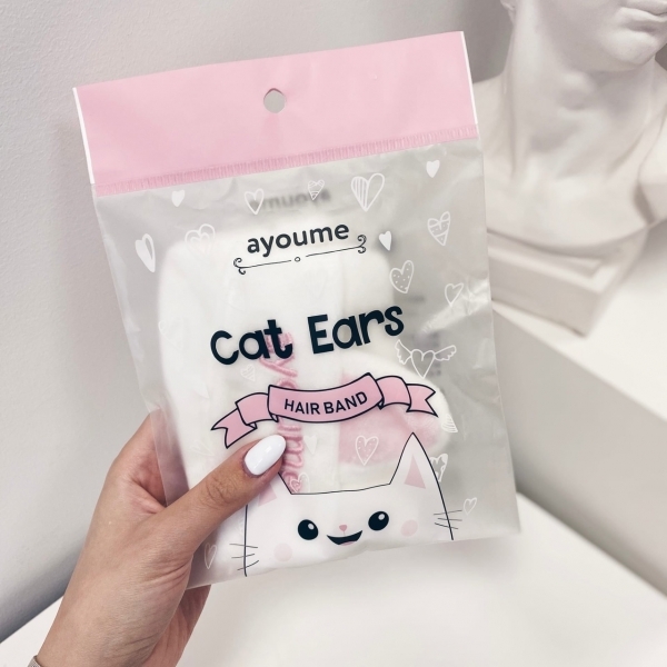 Ayoume Hair Band Cat Ears Повязка с ушками для фиксации волос