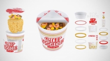 Лапша быстрого приготовления Nissin Cup Noodles (Ниссин Кап Нудлс) с креветками, 1 шт, 64 г.